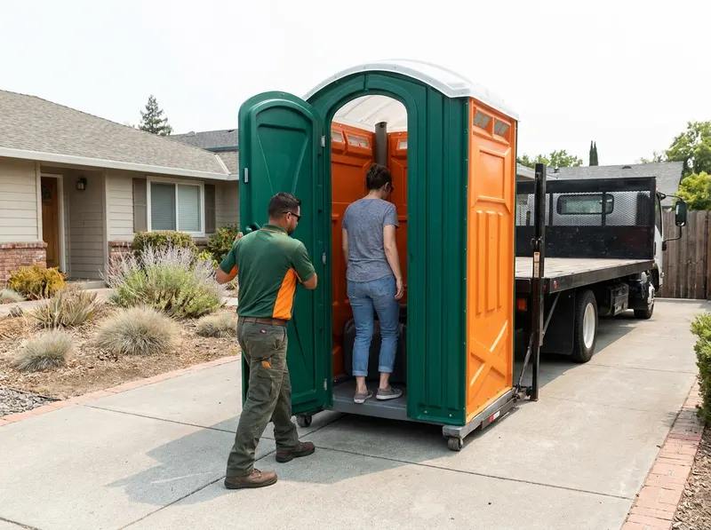 Construction Site Portable Toilet Rental in Santa Rosa, CA